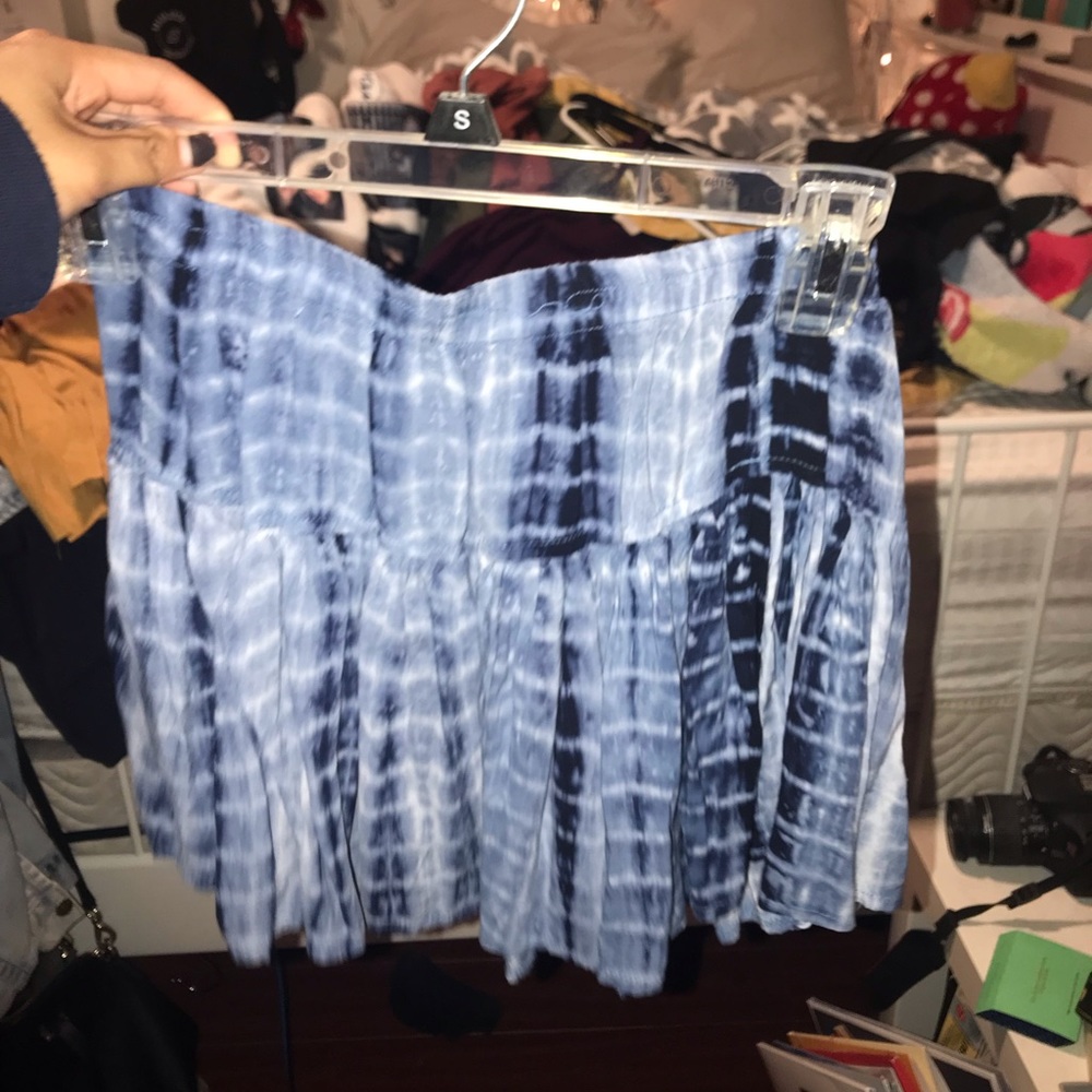 LF blue tye dye skirt